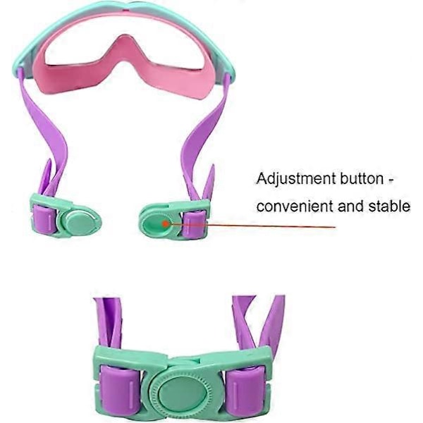 Rosa och blå simglasögon för barn - Simmask för pojkar och flickor 4-12 år