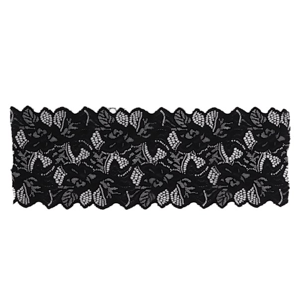 Spetsband DIY Bomulls Nät 16,5 cm Bredd 10 Yards Utsökt Spets Trim för Gardin Kläder Bordsduk Present DekorationSvart