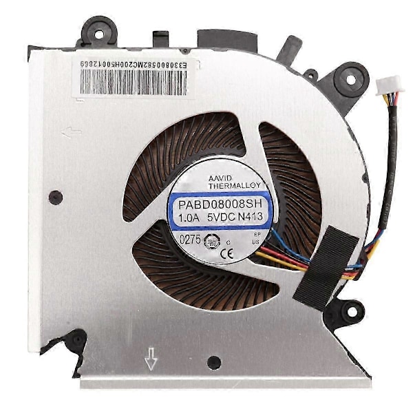 CPU-jäähdytystuuletin, yhteensopiva GF63 MS-16R1 MS-16R2 PABD08008SH N413 E322500300A kanssa