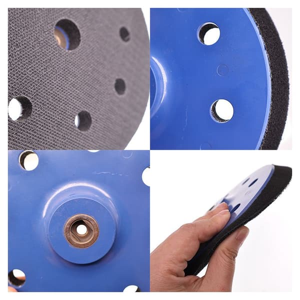 180 mm slibepude, 8 huller, medium, til slibeskive, tilbehør til excentersliber