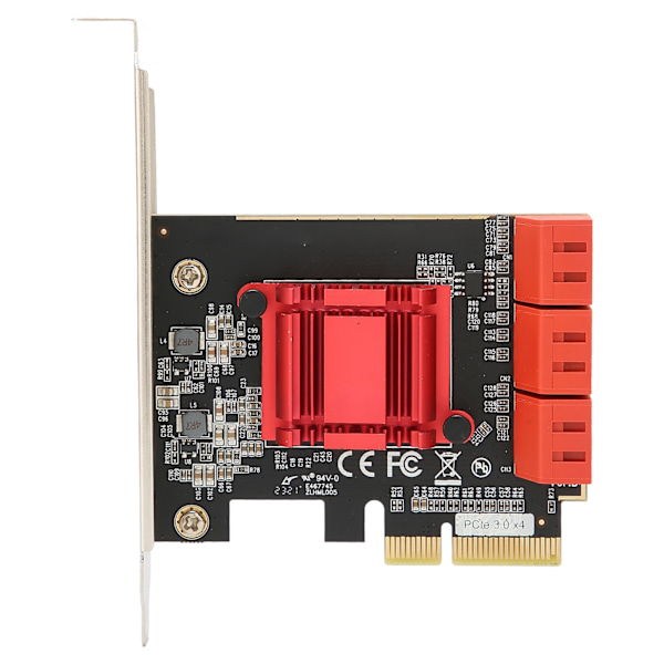 PCIE til SATA3.0 utvidelseskort Plug and Play PCIE til 6-porters SATA3.0 kontrollerutvidelseskort