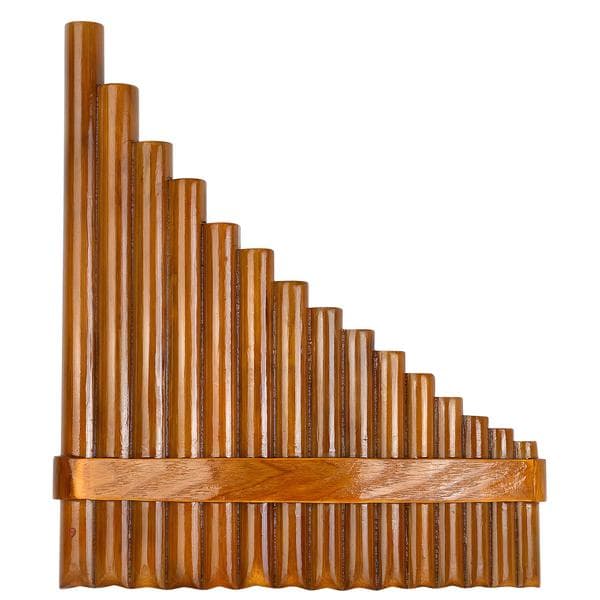 Håndlavet Panfløjte 15 Naturlige Bambusrør Traditionelt Instrument Hjemmesko 0.4 0.4 Left hand