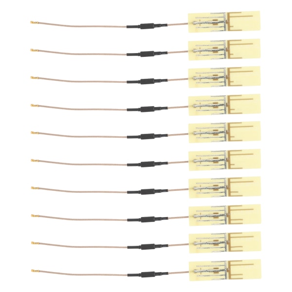 10 stk IPX-antenne 2.4G trådløs Mini PCI PCI-E WiFi Bluetooth Indbygget signaltransmission (11cm)