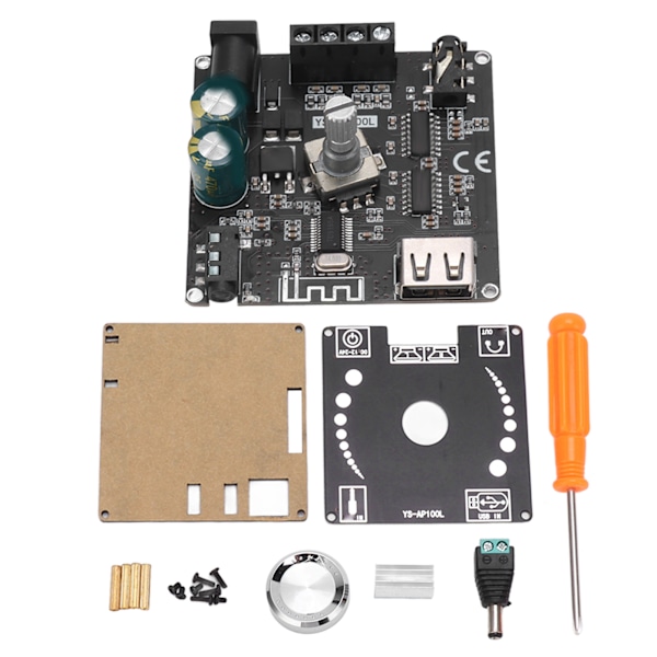 Stereo Bluetooth Digital Power Amplifier Modul Dubbla Kanaler APP Kontroll Ljud Power Amplifier Board för Hem