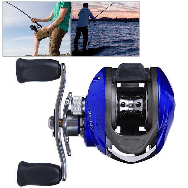 14 axlar gjutrulle Long Shot Anti Explosive Line Magnetic Force Brake Fiskehjulsredskap (höger hand)