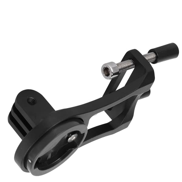 Sykkelcomputer Styreforlengelse Brakett Aluminium Legering Utvidet Base Lys Klemme CNC Svart