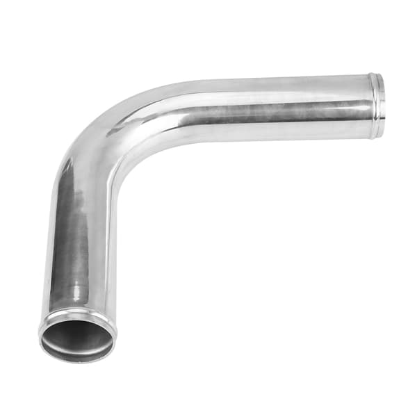Turbo Universal 90 graders armbåge intercooler aluminiumrör med 2 silikonslangar 4 klämmor (70 mm)