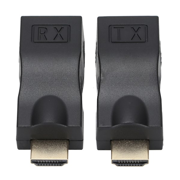 Signal Adapter Svart RJ45 till HighDefinition Multimedia Interface Överföringsförlängare