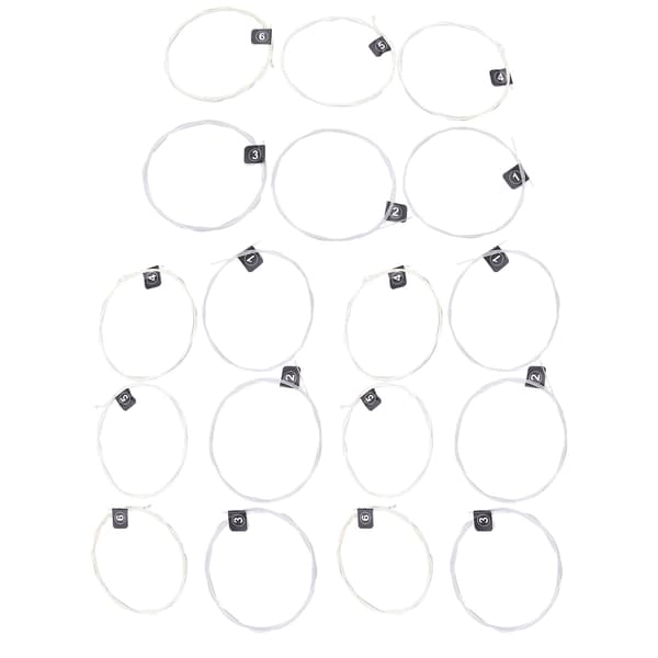 3 Set Klassiska Gitarrsträngar Ersättning Stabil Tonhöjd Nylon Silverpläterade Tillbehör NX36