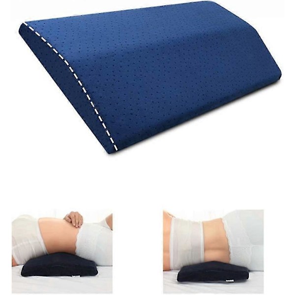 Ländryggskudde Kilkudde Ortopedisk Sovkudde Ländryggsstöd Säng Memory Foam Kudde För Ischias Graviditet Nack- eller Benvärk, 24x60cm
