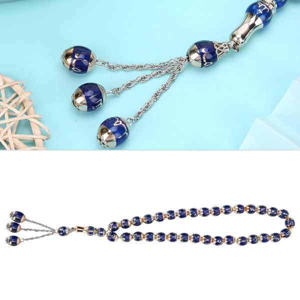 Muslimien rukoushelmet - hartsipyöreä Rediing Words Rosary blue