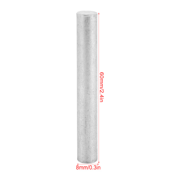 3 kpl Magnesium Metal Bar Mg Element Bar erittäin puhdasta 99,99 % selviytymisaputarvike (8mm * 60mm) (8mm*60mm)