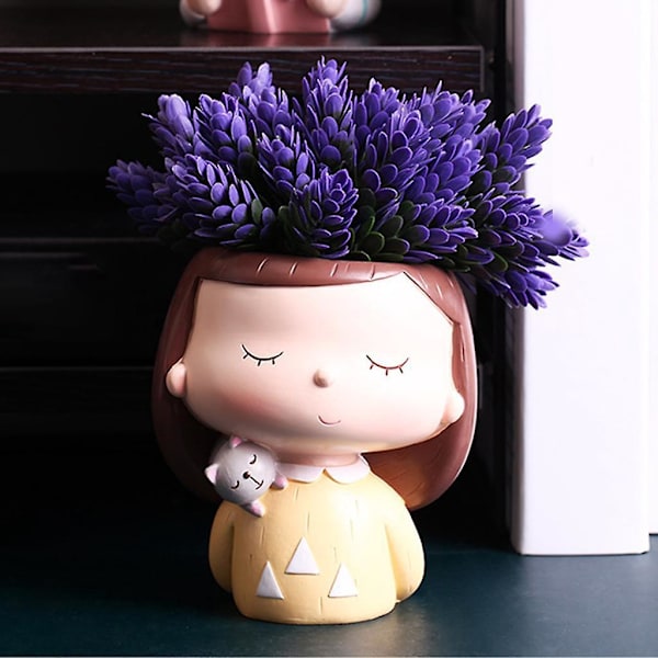 Mini Moderna Blomkrukor Kreativ Blomkruka för Bonsaikrukor Dekoration Kaktus D--