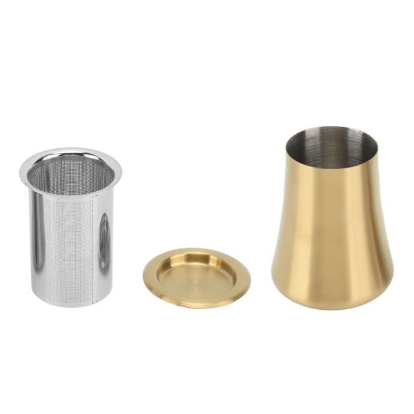 Kaffe Sifter Cup Kaffe Grind Sieve Fint Mesh Kaffe Pulver Sieve Cup 304 Rostfritt Stål Kaffe Tillverkning Tillbehör för Hem Guld