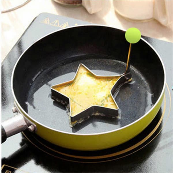 3 stk. eggpannekakeringer i rustfritt stål, non-stick eggformerring, kjøkkentilbehør, dingsringer
