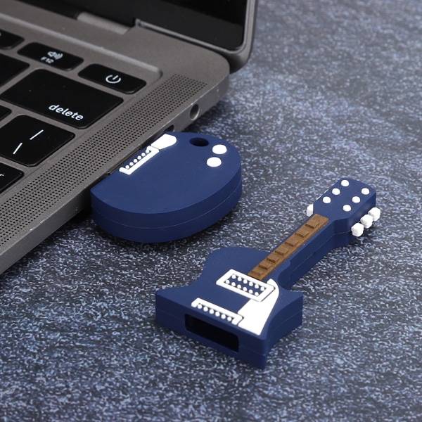 Memory Storage Stick USB Drive Laptop Tilbehør PVC Guitar formet til Vista / OS X / Linux(32G)