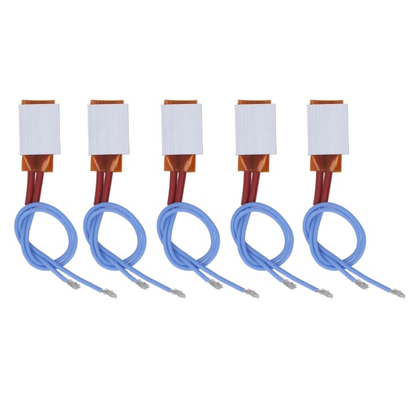 5 kpl PTC-lämmityselementti automaattinen vakiolämpötila 110 ℃ alumiinikuoren termostaattilämpölevy sinisellä langalla 24 V