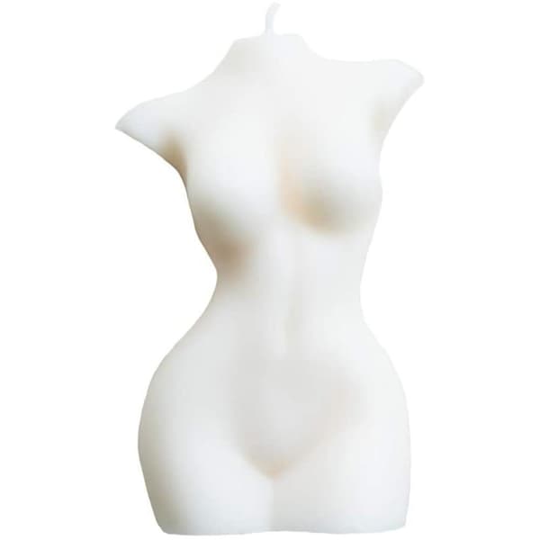 Kvindelys Kvindelig Torso Vegansk Sojavoks Duftlys Afslapning Kvindelys Krop