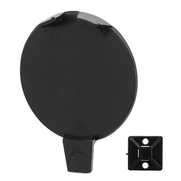Etupuskurin vetokoukun cover 1084173 00 E Vaihto Tesla Model 3 2017 - 2023 Musta