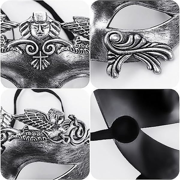 Antik grekisk spartan krigare maskeradmask för män
