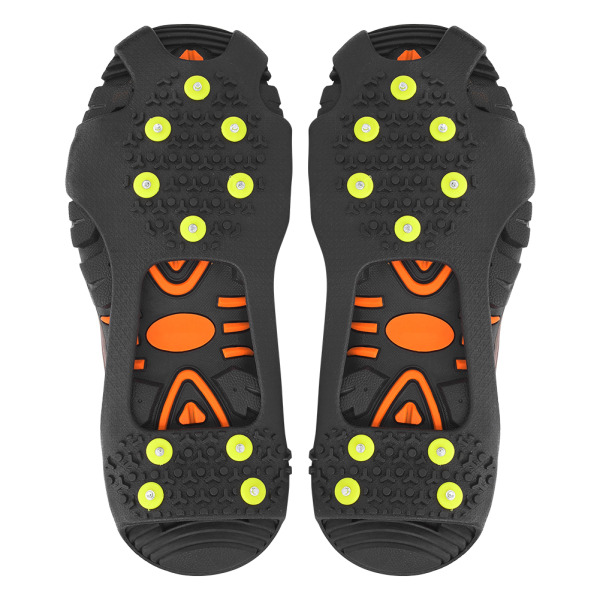 1 par Universal 10 tänder Anti Slip Ice Cleat Sko Grepp Spikar Klampor Stegar för Vandring Klättring L:39-42