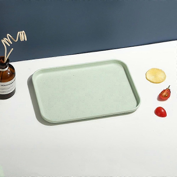 kpl. 30,5*22*1,6 cm Nordic kitchen suorakulmaiset tarjottimet, muoviset tarjottimet ravintoloille ja hotelleille (vihreä, sininen, pinkki)