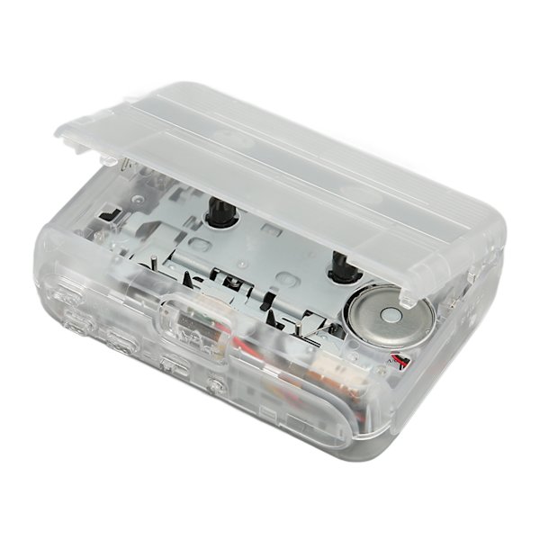 Kassette til MP3 Converter Multifunktion Auto Reverse Transparent Retro bærbar båndafspiller til bærbar pc