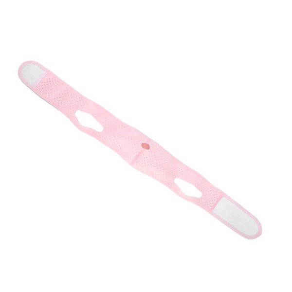 Ansiktslyftande bälte andningsbart formkontur ansiktslyftande maskbandage rosa genomsnittlig storlek