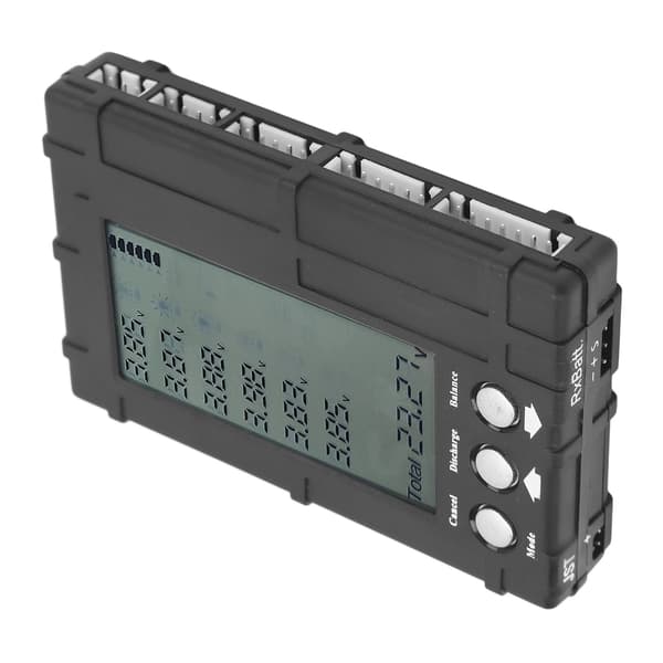 3 i 1 batterikapacitetstester Balancer Aflader Digital LCD-skærm Batterimåler til modelfly