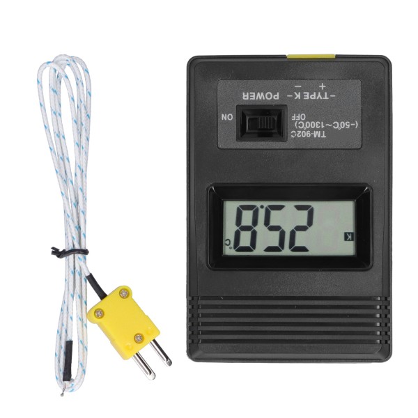 Digital temperaturmåler LCD Display Miljø Termometer Måleværktøj TM902C