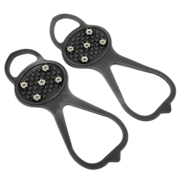1 par/sæt Anti Skid 5 tænder Crampons Stærk greb Holdbar 5 tænder Vinter klatresko CoverSort S (24-34)