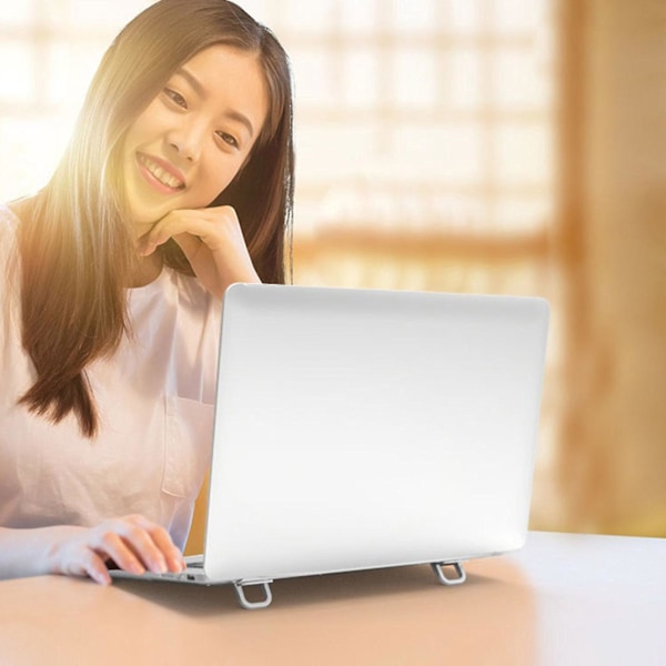 Mini Portabelt Laptopställ Osynligt Vikbart Dubbelt Kylfäste För Laptop