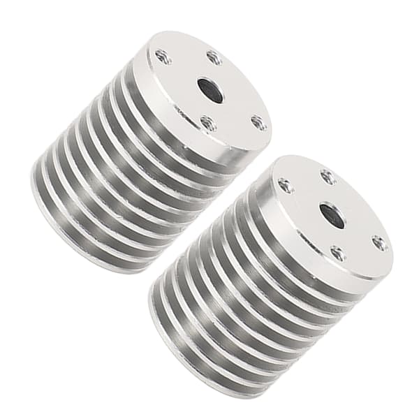 2 stk. Hotend køleplade V6 ekstruder aluminium køleplade til Voron 0.1 0.2 3D-printer
