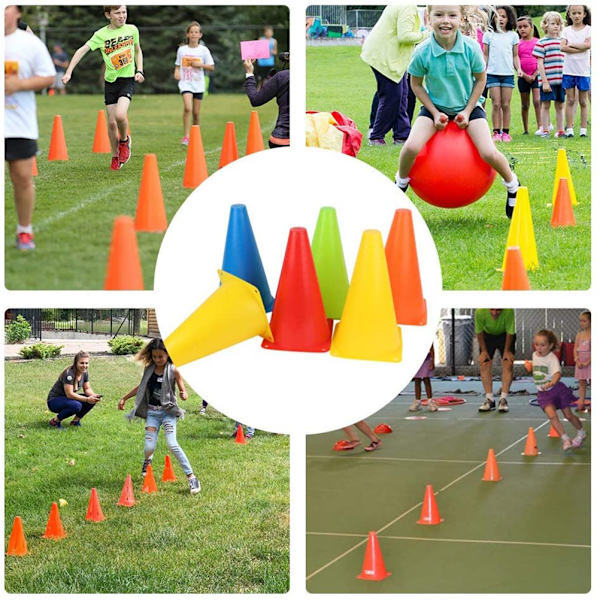 Kids Outdoor Ring Toss Game Set - Roliga Carnival Garden Backyard Outdoor Games med Traffic Cone Bean Bags