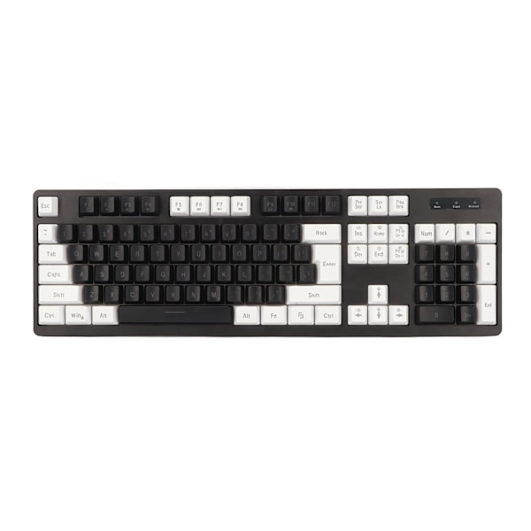 Trådløst tastatur mus 104 tast RGB LED baggrundsbelysning 2 i 1 2,4 GHz forbindelse vandtæt gaming tastatur mus til pc