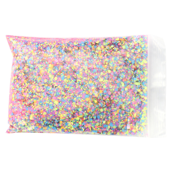 50g Mix Färg Glitter Hexagonal Form Glitter Ansikte Kropp Ögon Nail Art Dekoration Glitter