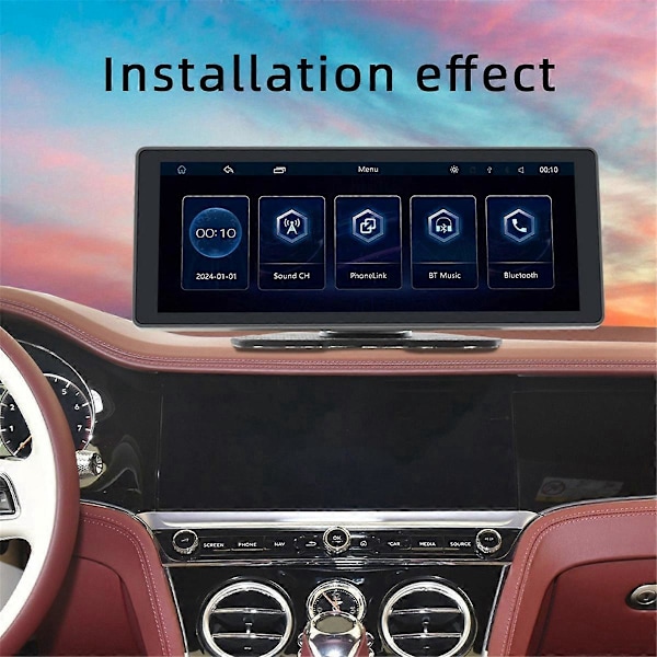 Bil 10,26 tums Bluetooth-skärm GPS-navigationsdisplay Auto MP5-spelare