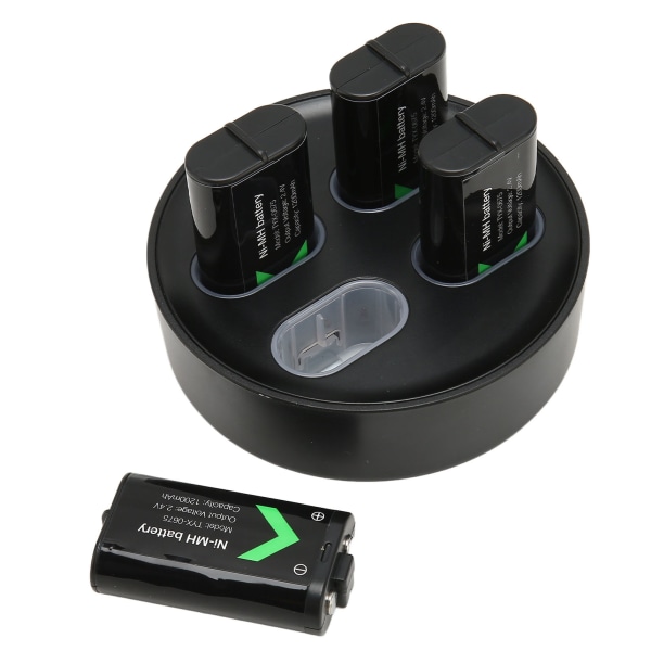 Genopladelig batteripakkeoplader 4 x1200mAh højkapacitets backup-batteri til X ONE til X-serien spilcontrollere