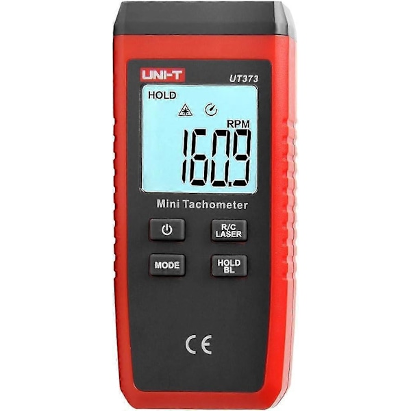 Passende UNI-T UT373 Mini Digital Laser Tachometer LCD Display Berøringsfri Tachometer RPM Hastighedsmåling