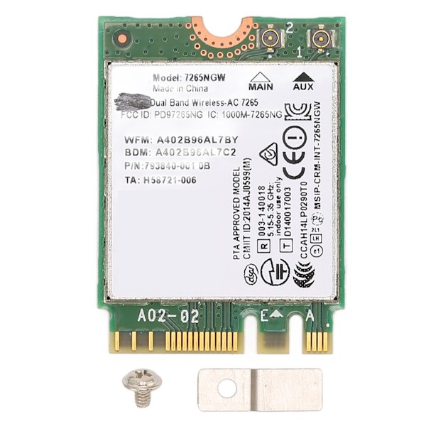 Laptop Wifi-kort 1200 Mbps højhastigheds 2.4G 5G Dual Band Bluetooth 4.2 AC NGFF netværkskort trådløst modul