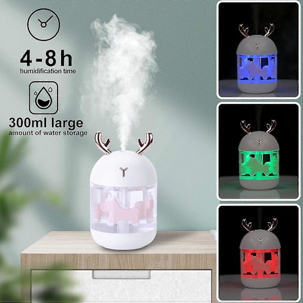 Mini Luftfugter Bærbar Hjemme Luftfugter Baby Luftfugter USB Skrivebords Luftfugter Vandfri Auto Sluk f