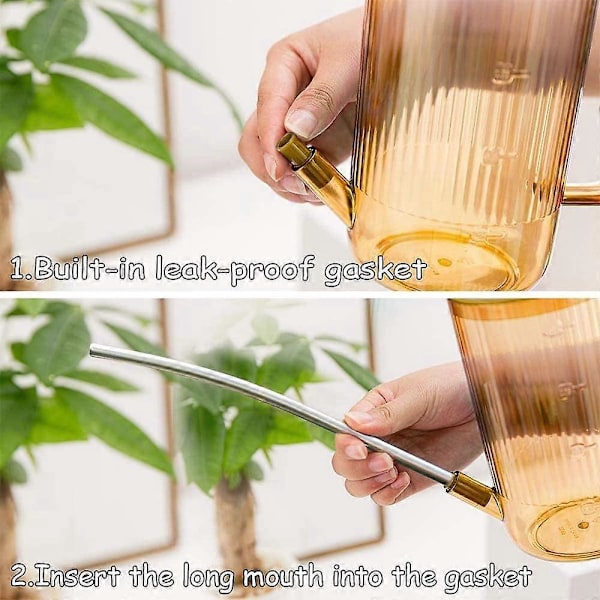 Lång Pip Vattenkanna, Vattenkanna för Plantor, Vattenkanna med Liten Pip, Lång Pip Inomhus