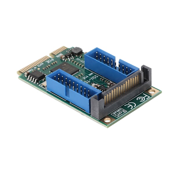 MINI PCI E - USB3.0 -laajennuskortti 5 Gbps lähetys 19 20PIN erittäin yhteensopiva PCIe-laajennuskortti tietokoneille