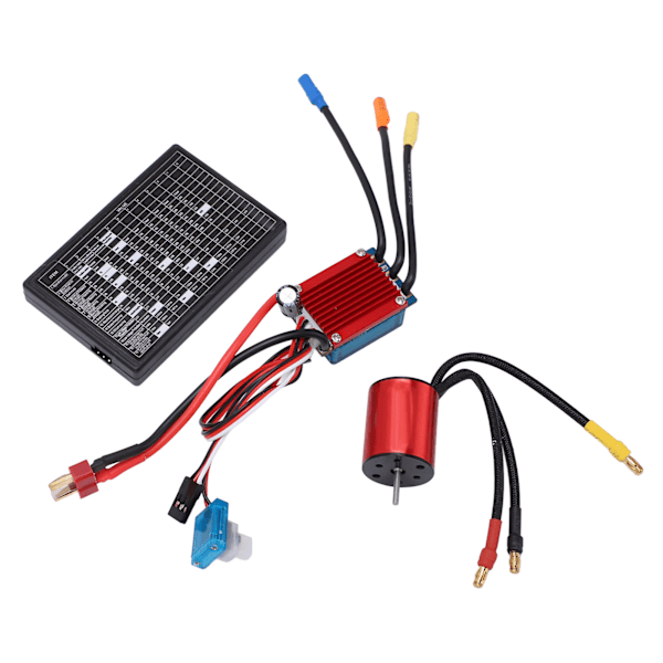 2430-moottorisarja CNC-työstö 2430 7200KV harjaton moottori 25A ESC ESC-ohjelmointikortilla 1/16 1/8 RC-autoon