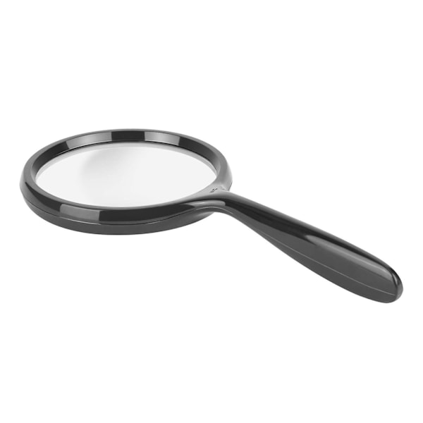 Sort Håndholdt Forstørrelsesglas 2,5x til Seniorer og Børn
