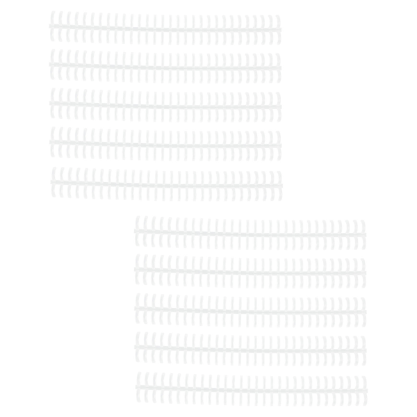 10 st bindande ryggar spiraler spolar kammar 30 hål plastlist för lösblad 1/2 tum diameter transparent