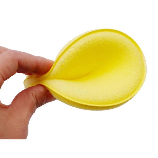 Pakke med 8 Skum Bil Applikator Pads - Gul - 10cm