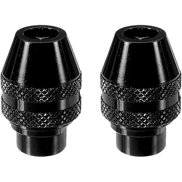 Mini borrchuckadapter, 2 st multifunktionell nyckellös chuckadapter för slipmaskin 0,4-3,2 mm