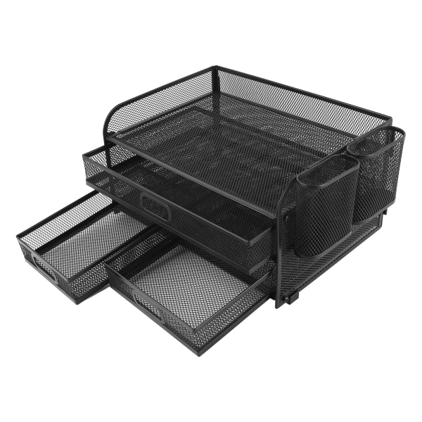 3-vånings mesh organizer Vikbar multifunktionell organizer i metall för studiekontors sovsal