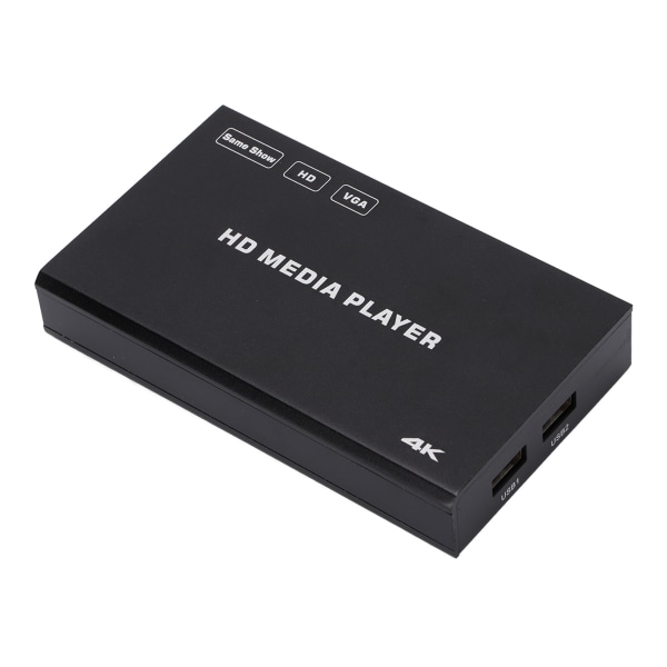 4K A7 HD Media Player Nanoteknologi Multifunksjon Media Player med fjernkontroll 100V-240VEU Plugg